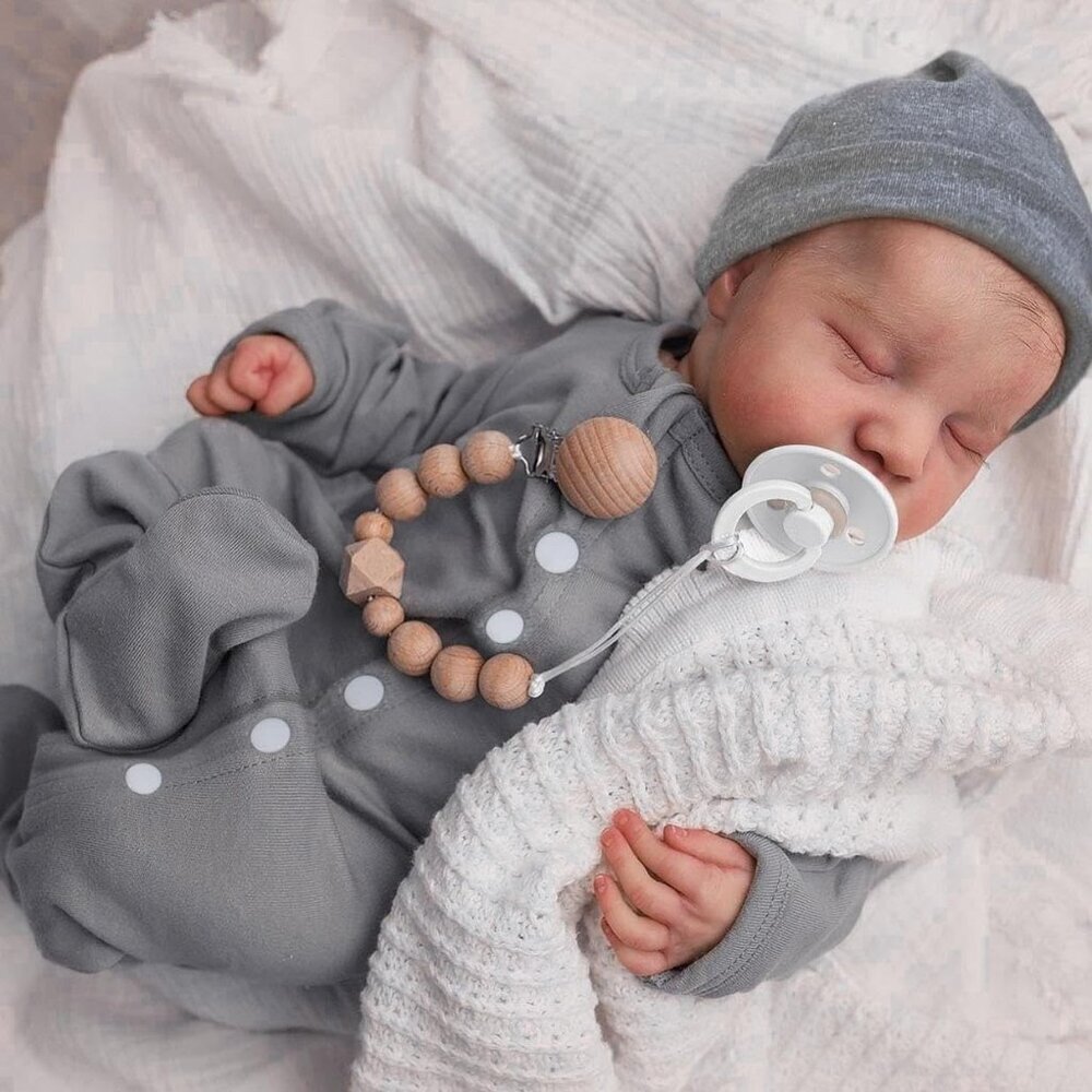 Realistic Reborn Baby Dolls - 18 Inch Full Vinyl Body Lifelike Reborn Boy Doll